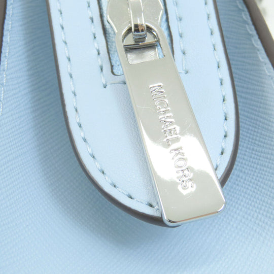 MICHAEL KORS Shoulder Bag PVC blue logoMetal Long Shoulder Women Used Authentic
