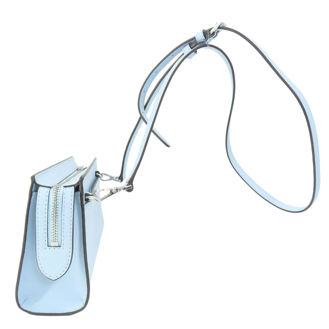 MICHAEL KORS Shoulder Bag PVC blue logoMetal Long Shoulder Women Used Authentic