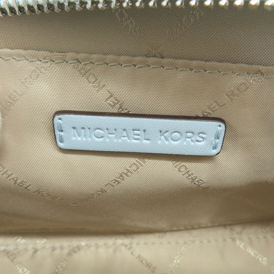 MICHAEL KORS Shoulder Bag PVC blue logoMetal Long Shoulder Women Used Authentic