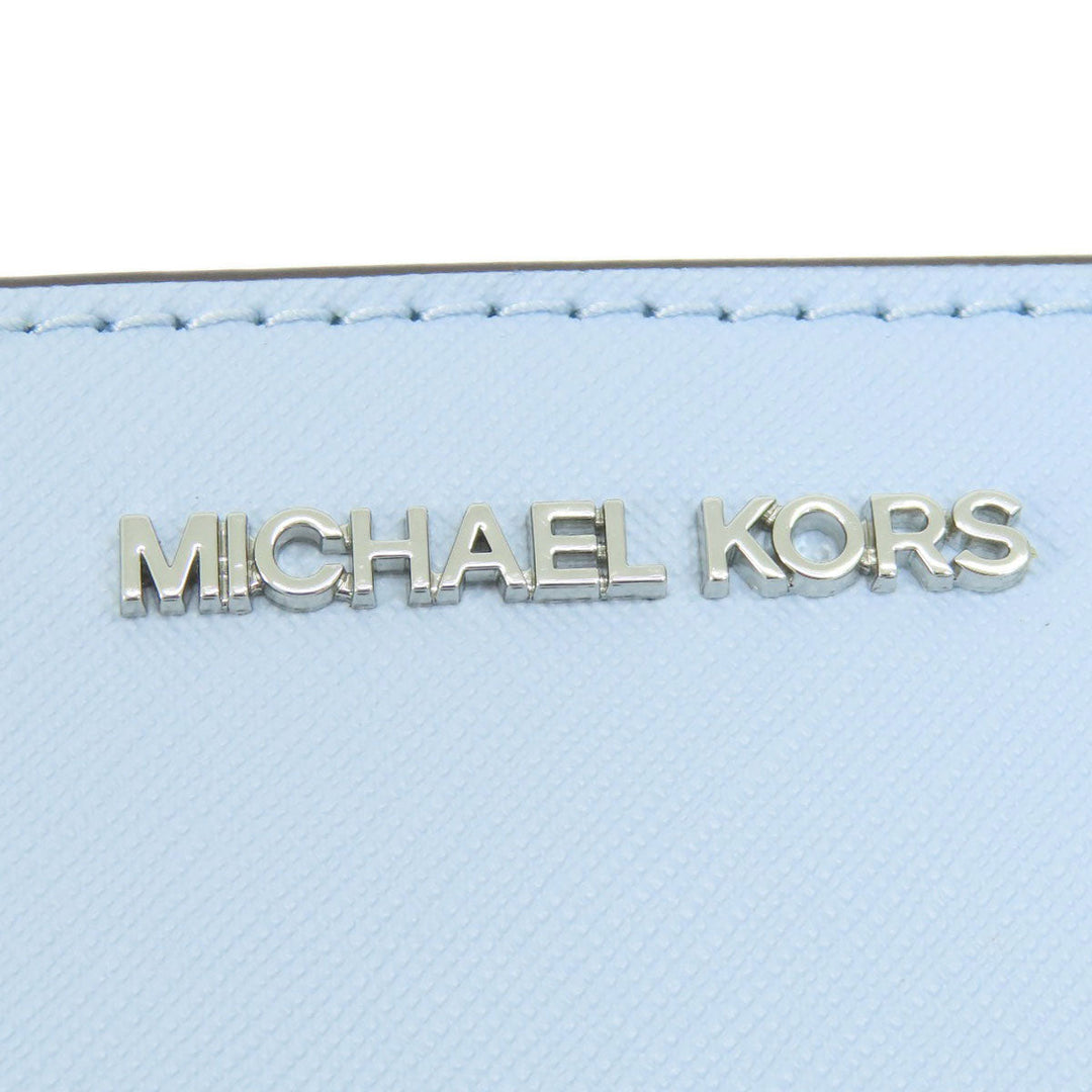 MICHAEL KORS Shoulder Bag PVC blue logoMetal Long Shoulder Women Used Authentic