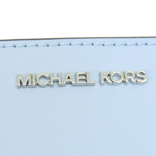 MICHAEL KORS Shoulder Bag PVC blue logoMetal Long Shoulder Women Used Authentic