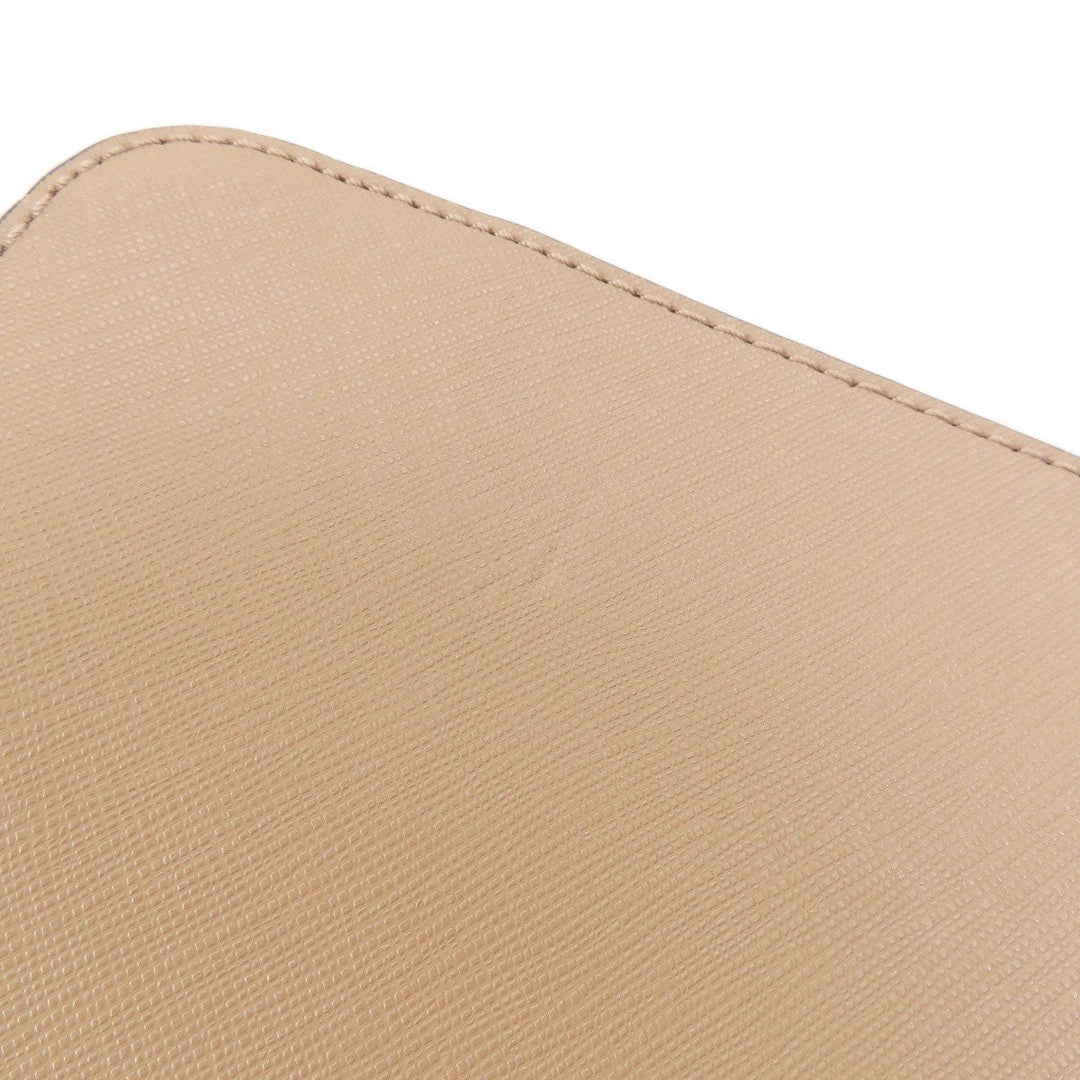 MICHAEL KORS Shoulder Bag PVC beige logoMetal Women Used Authentic