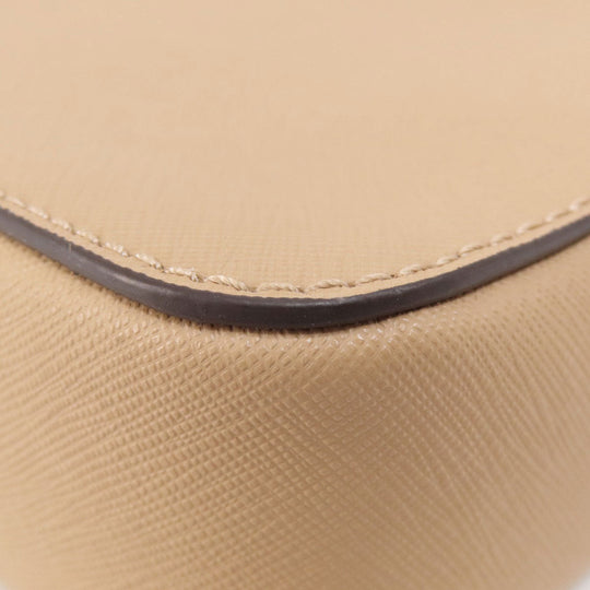MICHAEL KORS Shoulder Bag PVC beige logoMetal Women Used Authentic