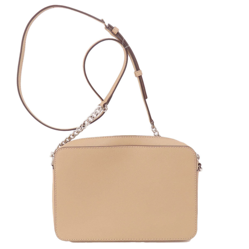 MICHAEL KORS Shoulder Bag PVC beige logoMetal Women Used Authentic