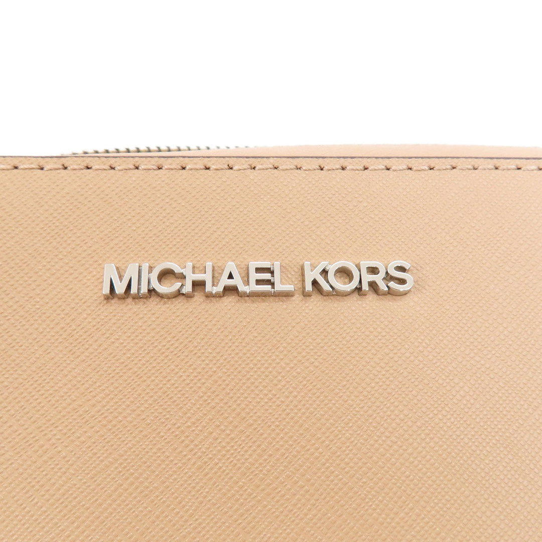 MICHAEL KORS Shoulder Bag PVC beige logoMetal Women Used Authentic
