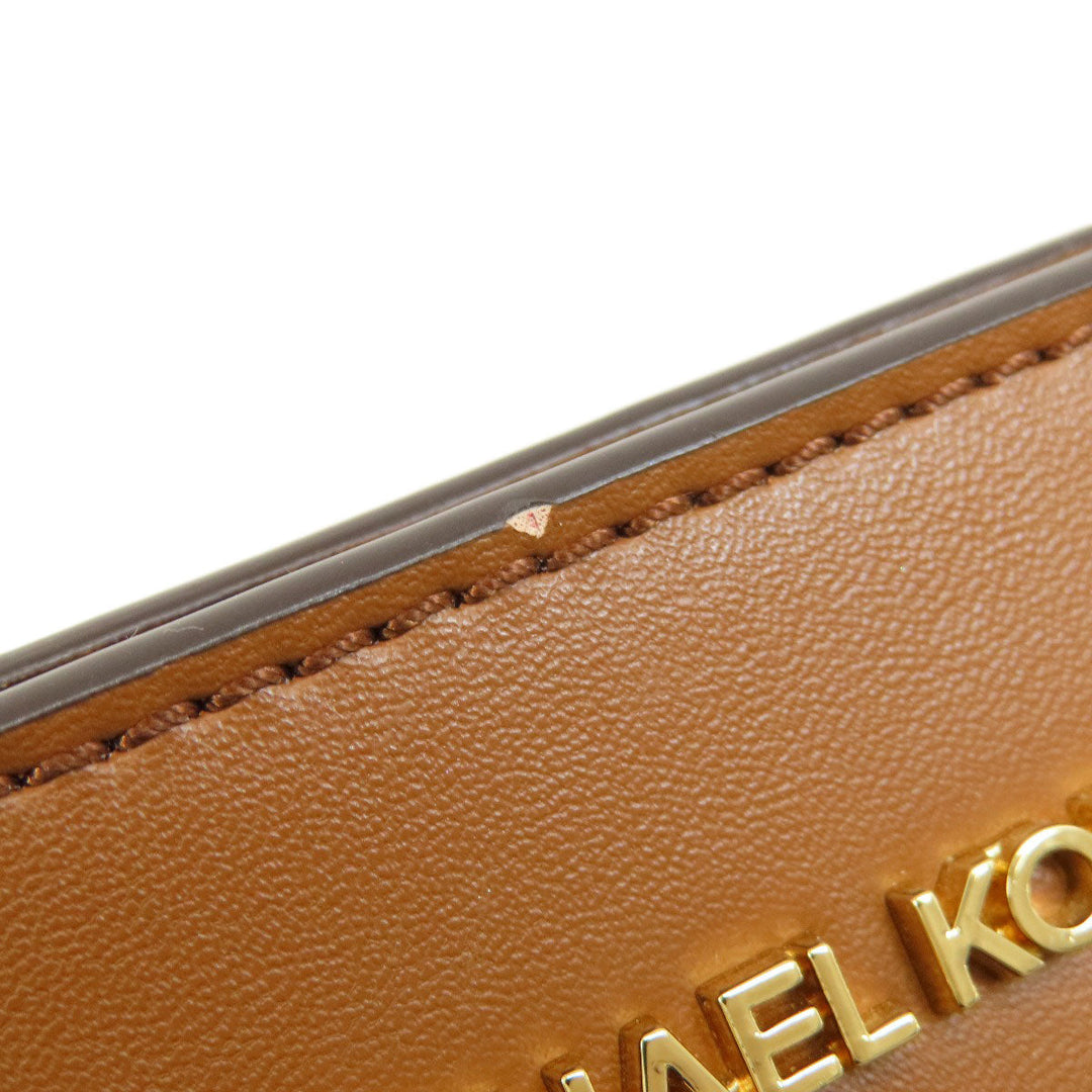 MICHAEL KORS Handbag PVC white MK signature Women Used Authentic