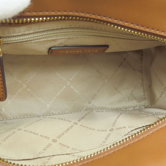 MICHAEL KORS Handbag PVC white MK signature Women Used Authentic
