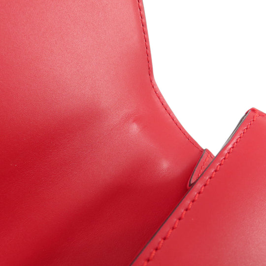 GUCCI Shoulder Bag 421882 leather Red Silvi Women Used Authentic