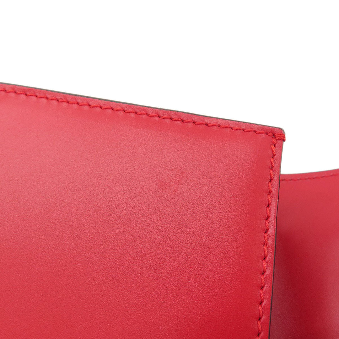 GUCCI Shoulder Bag 421882 leather Red Silvi Women Used Authentic