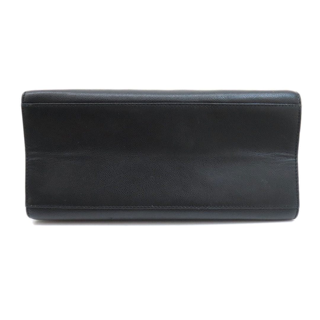CHANEL Shoulder Bag Grained Calfskin Skin black COCO Mark Gold Metal