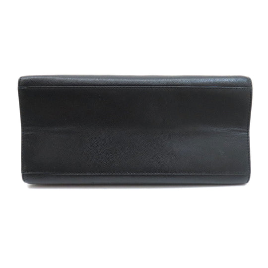 CHANEL Shoulder Bag Grained Calfskin Skin black COCO Mark Gold Metal