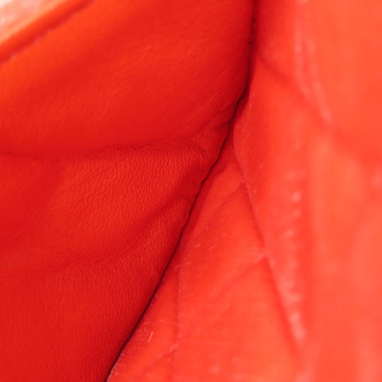 CHANEL Shoulder Bag Velor Red Mini Matelasse COCO Mark Gold Metal