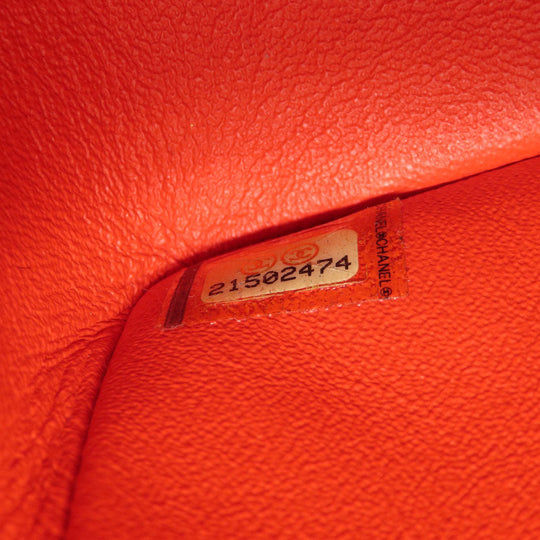 CHANEL Shoulder Bag Velor Red Mini Matelasse COCO Mark Gold Metal