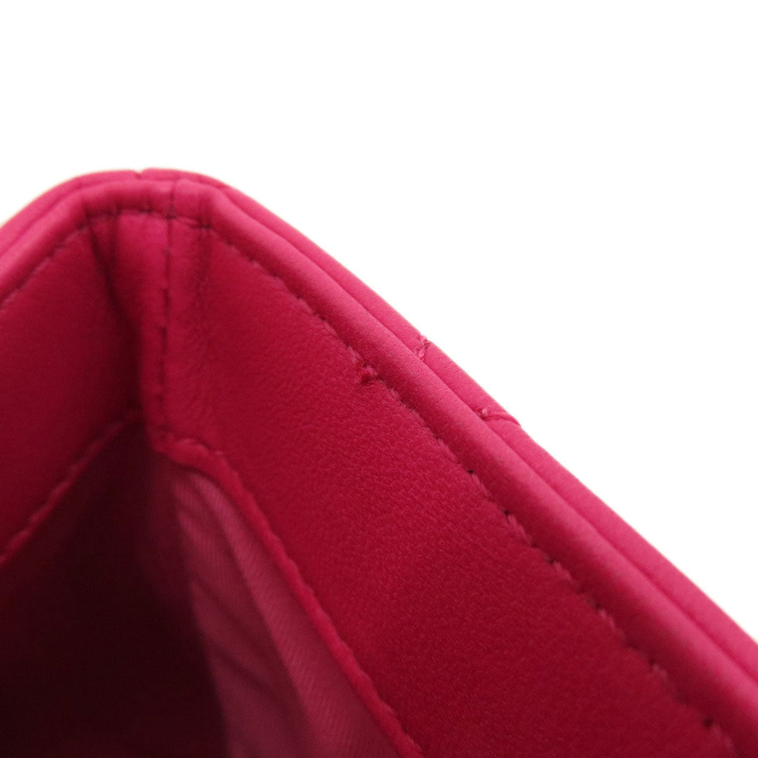 CHANEL Shoulder Bag lambskin pink ChainShoulder Matelasse Gold Metal