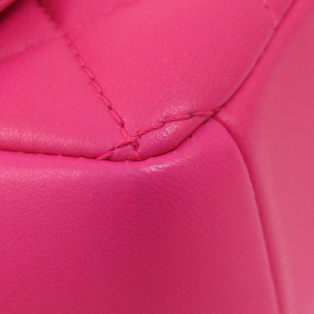 CHANEL Shoulder Bag lambskin pink ChainShoulder Matelasse Gold Metal