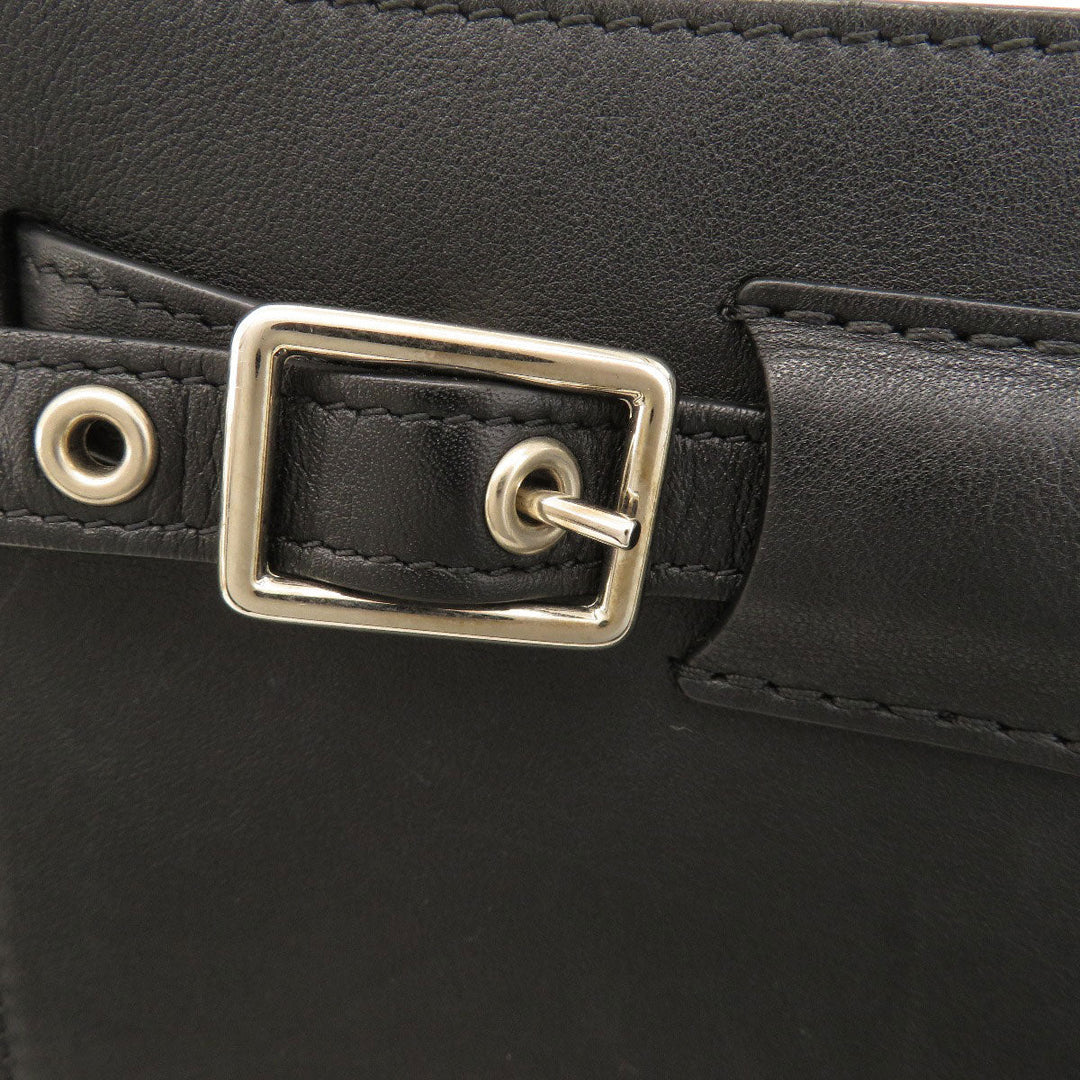 CELINE Shoulder Bag Calfskin black Big Bag Bucket Women Used Authentic