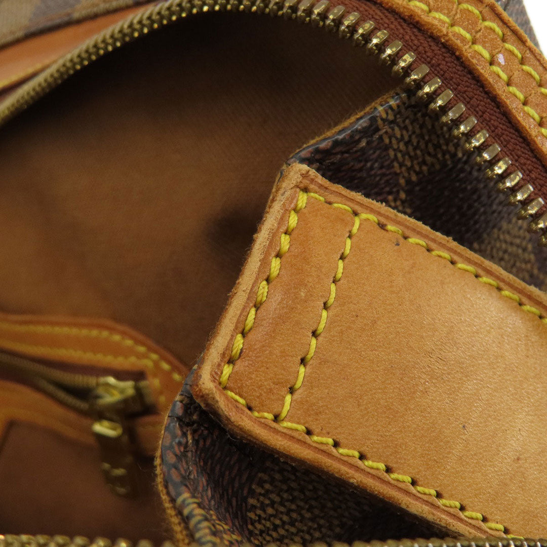 LOUIS VUITTON Tote Bag N99037 Damier canvas Brown Columbine 100th Anniversary Damier Ebene Women Used Authentic