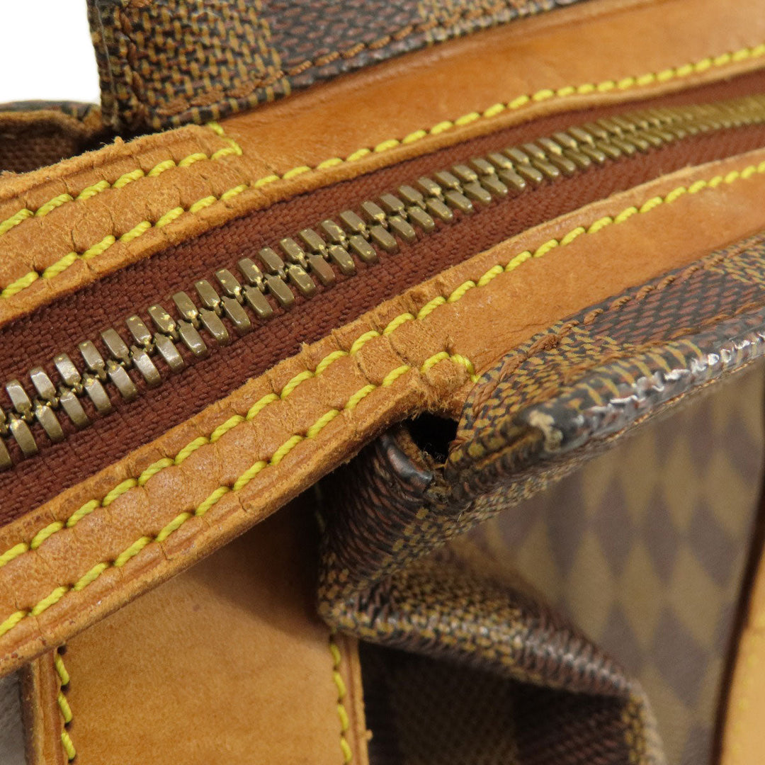 LOUIS VUITTON Tote Bag N99037 Damier canvas Brown Columbine 100th Anniversary Damier Ebene Women Used Authentic