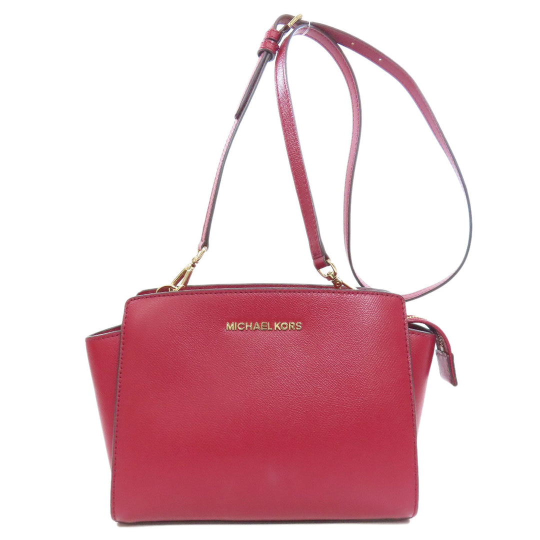 MICHAEL KORS Shoulder Bag PVC Red logo Women Used Authentic