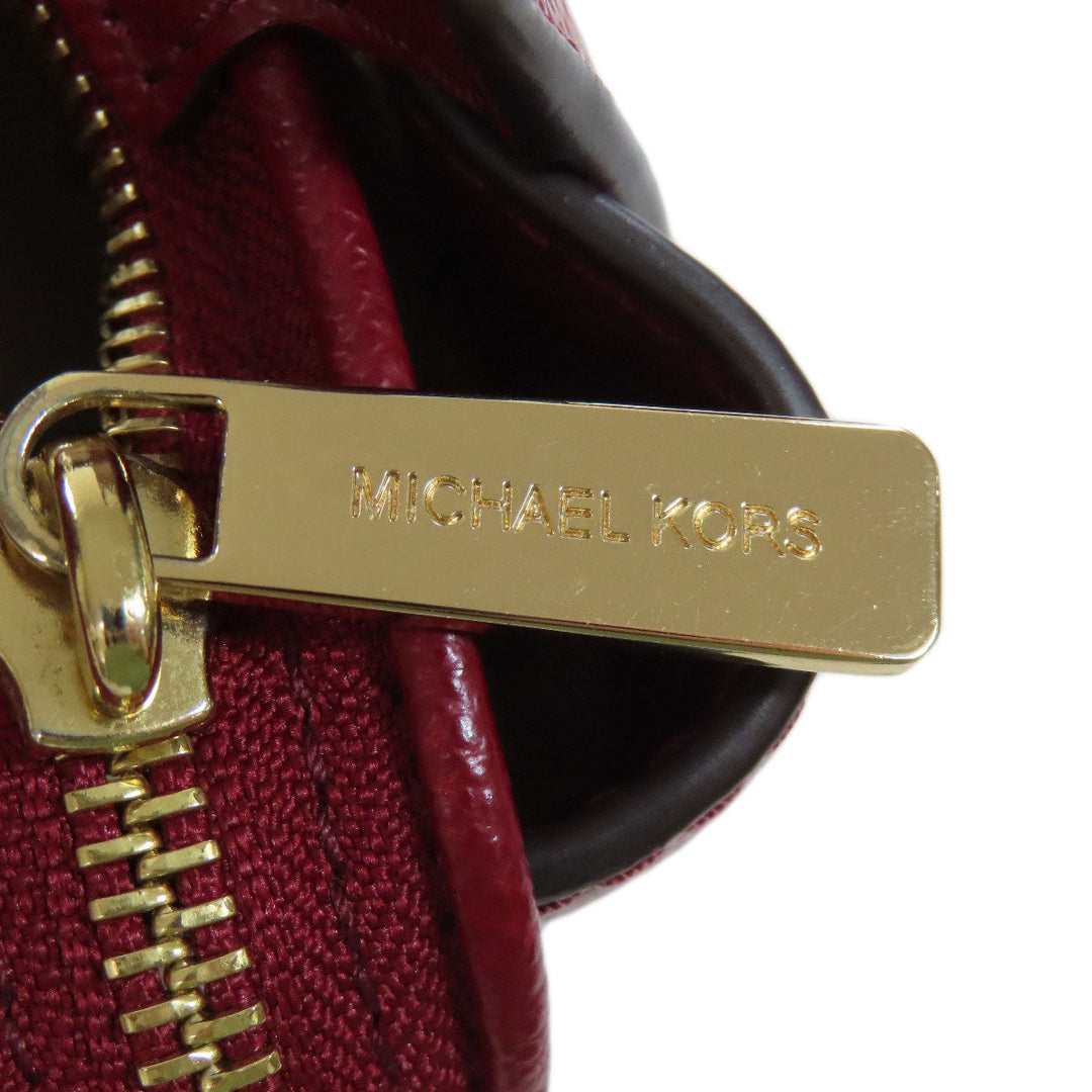 MICHAEL KORS Shoulder Bag PVC Red logo Women Used Authentic