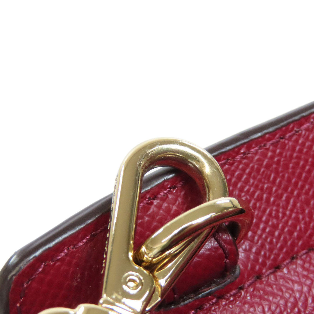 MICHAEL KORS Shoulder Bag PVC Red logo Women Used Authentic