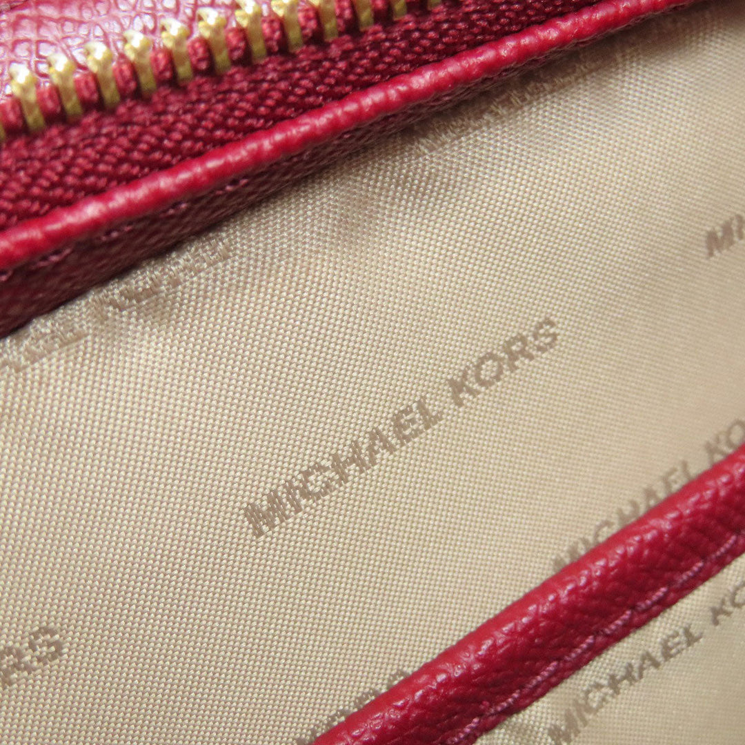 MICHAEL KORS Shoulder Bag PVC Red logo Women Used Authentic