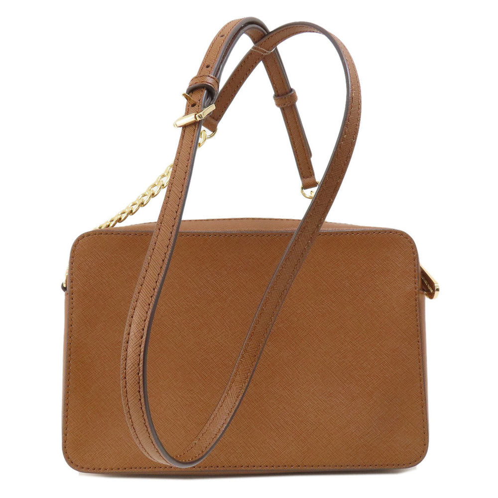 MICHAEL KORS Shoulder Bag PVC Brown logo Women Used Authentic