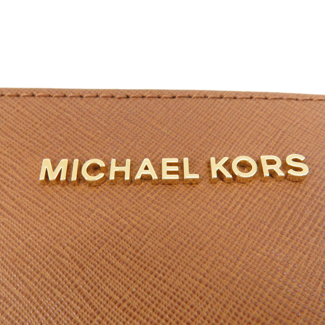 MICHAEL KORS Shoulder Bag PVC Brown logo Women Used Authentic