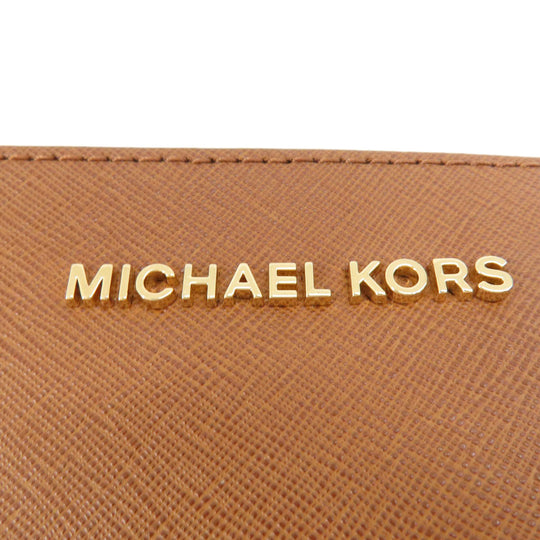 MICHAEL KORS Shoulder Bag PVC Brown logo Women Used Authentic