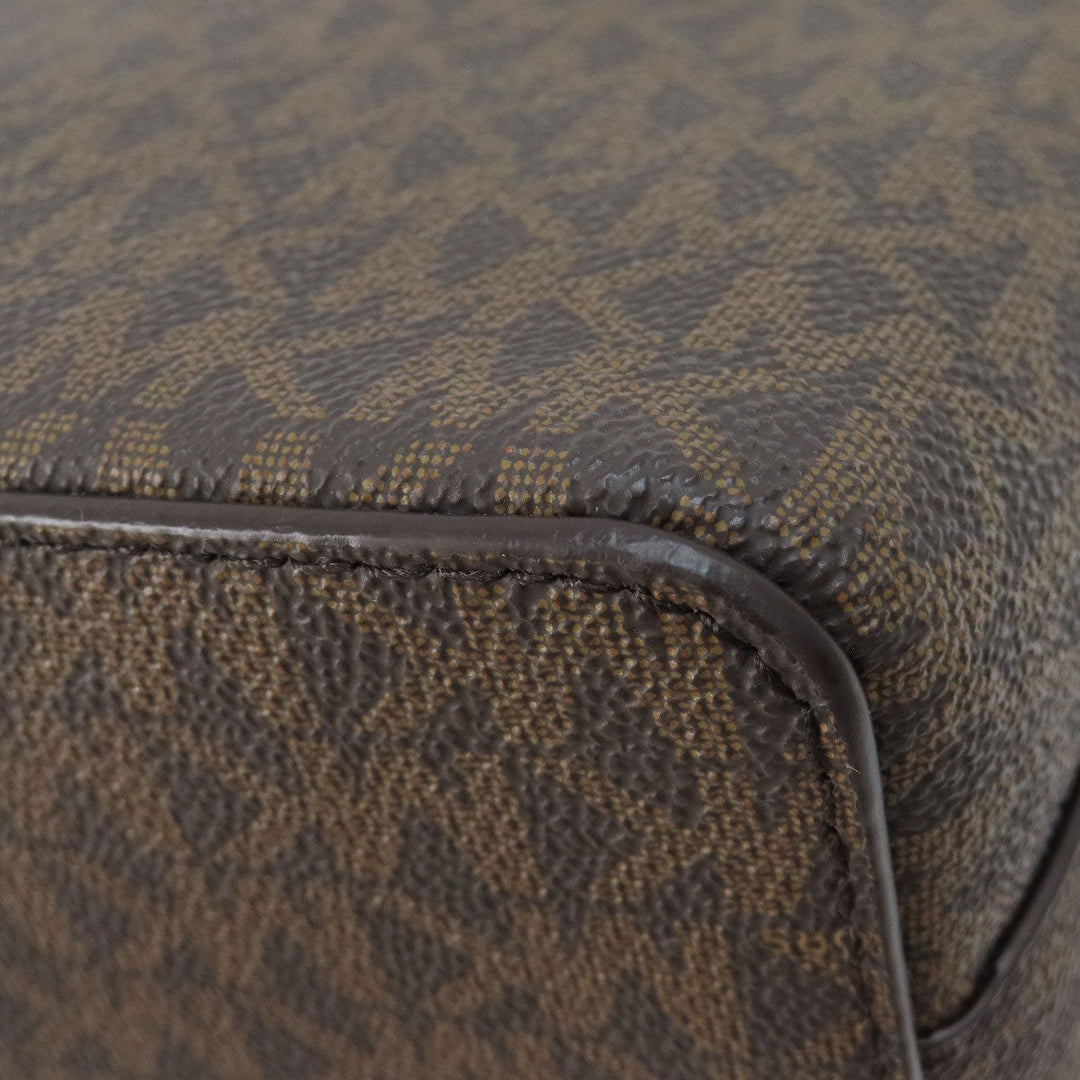 MICHAEL KORS Shoulder Bag PVC Brown MK signature