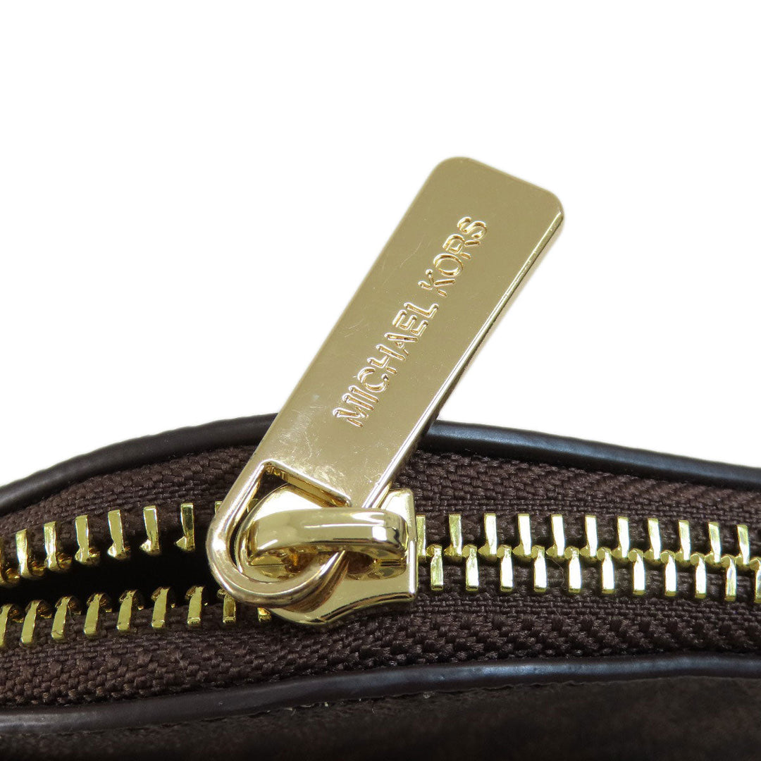 MICHAEL KORS Shoulder Bag PVC Brown MK signature