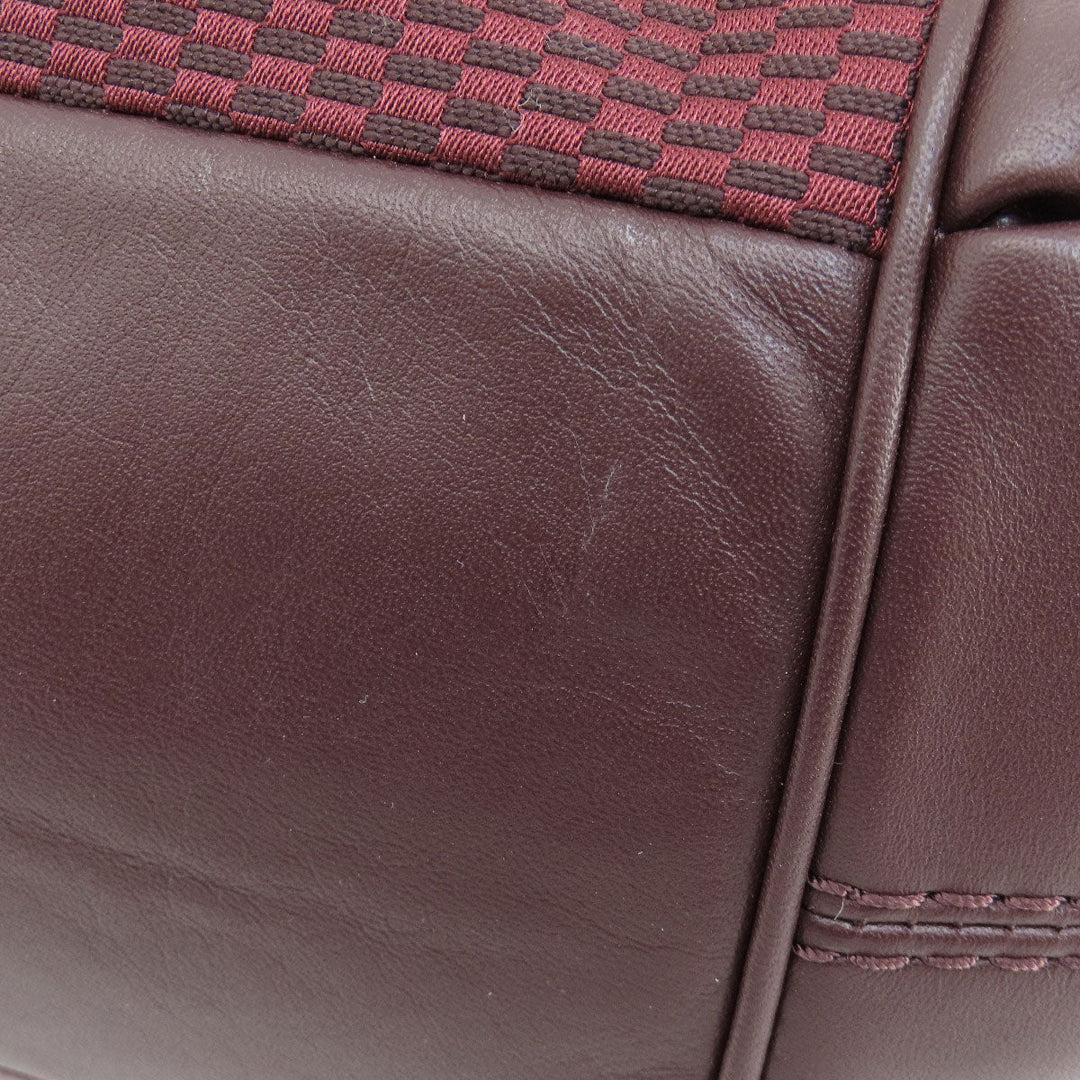 COACH Tote Bag F57540 Canvas, Leather Red Lexi Tote Women Used Authentic