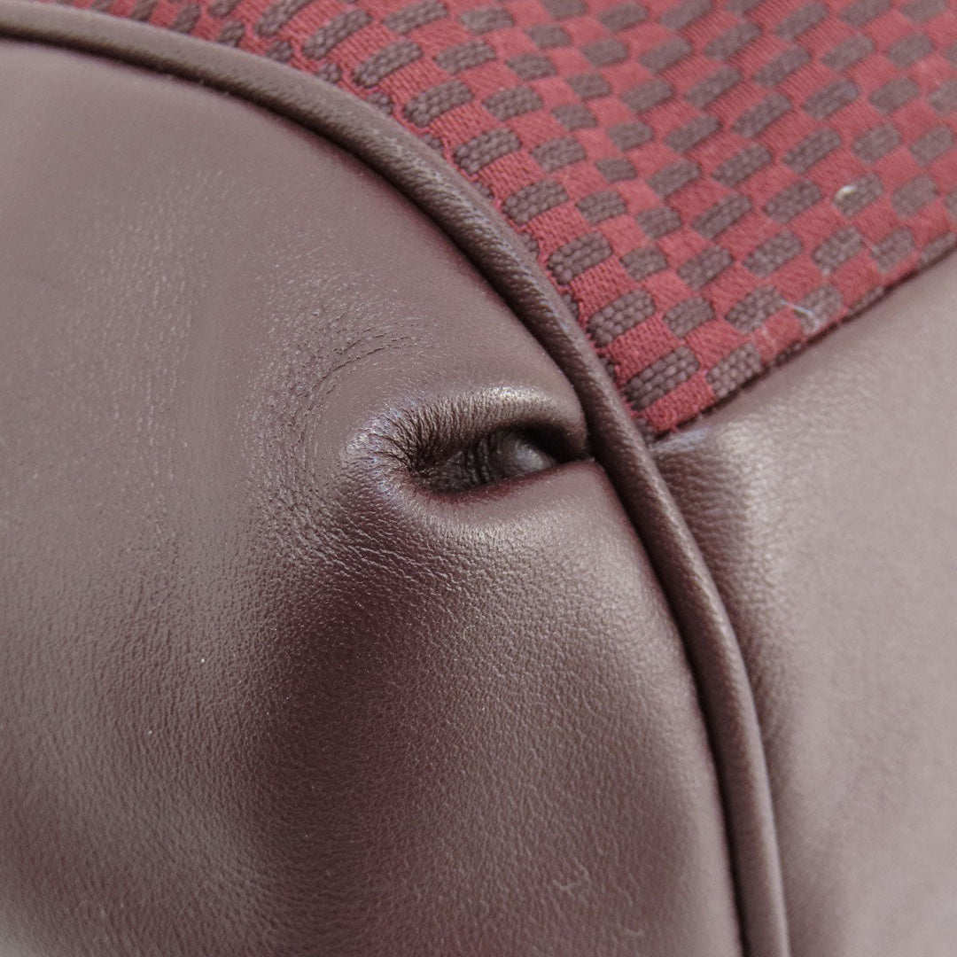 COACH Tote Bag F57540 Canvas, Leather Red Lexi Tote Women Used Authentic