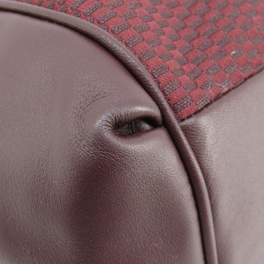 COACH Tote Bag F57540 Canvas, Leather Red Lexi Tote Women Used Authentic