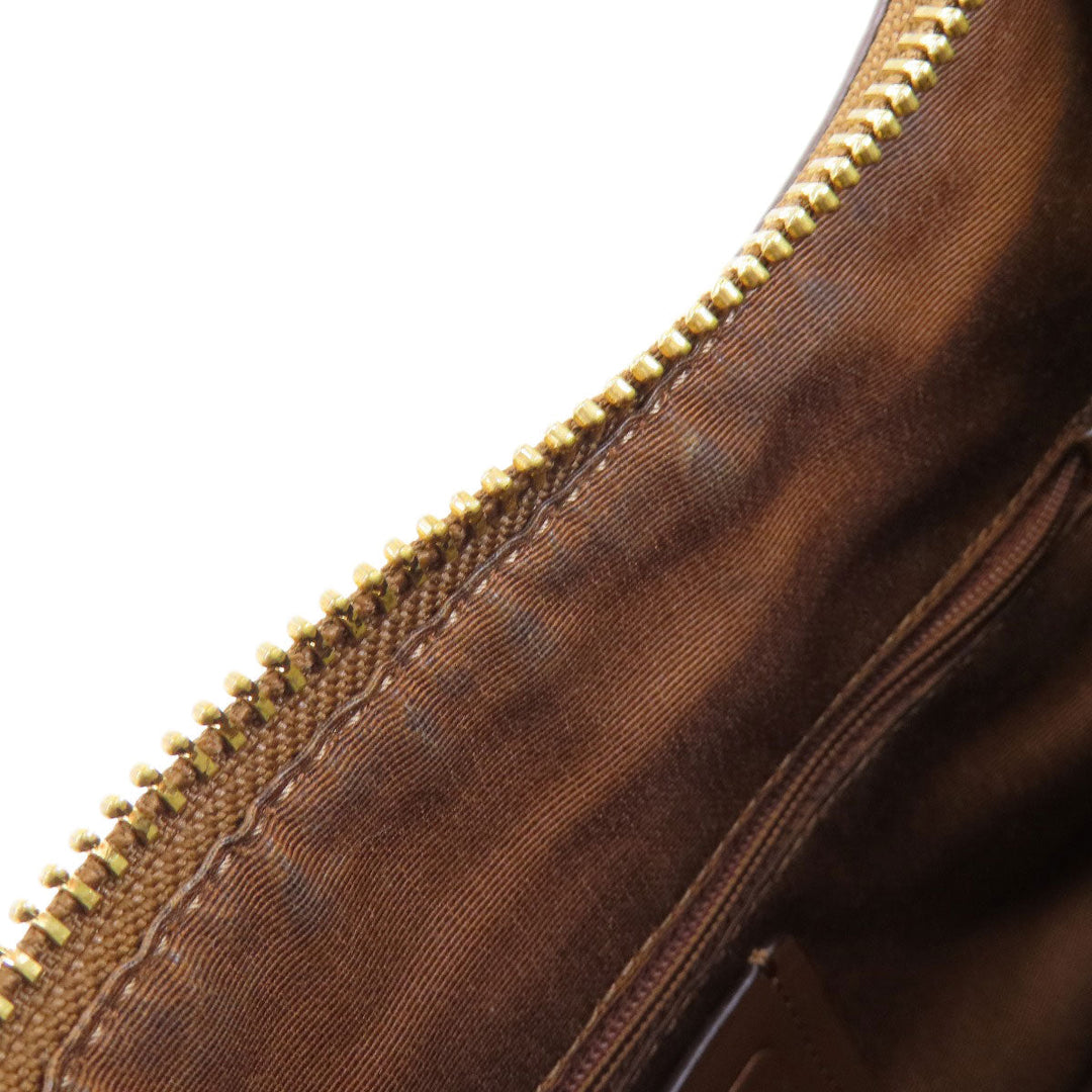 COACH Handbag F58288 PVC Brown Signature 2WAY Women Used Authentic