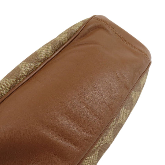 COACH Handbag F58288 PVC Brown Signature 2WAY Women Used Authentic