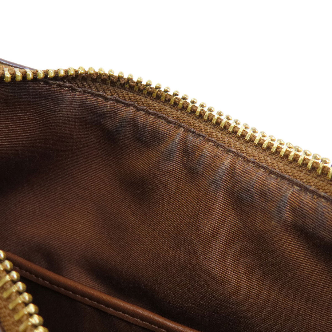 COACH Handbag F58288 PVC Brown Signature 2WAY Women Used Authentic