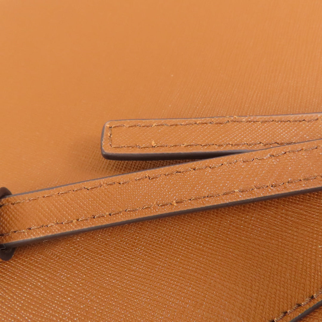 MICHAEL KORS Shoulder Bag PVC Ocher logo Women Used Authentic