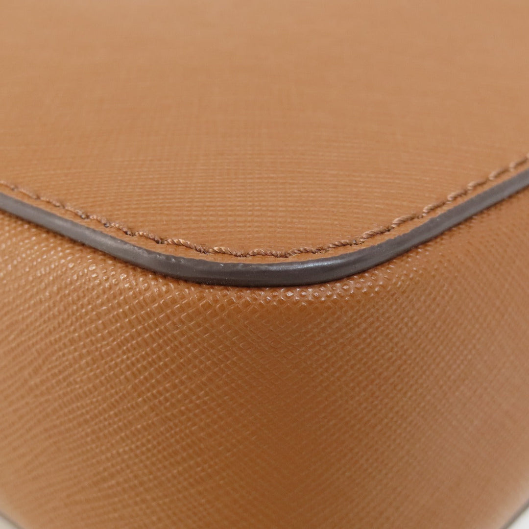MICHAEL KORS Shoulder Bag PVC Ocher logo Women Used Authentic