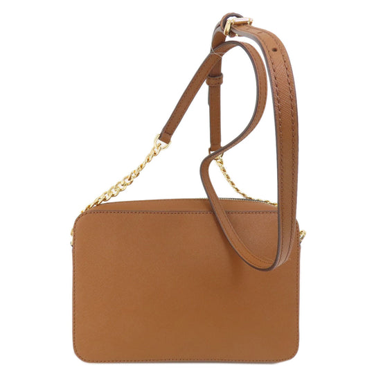MICHAEL KORS Shoulder Bag PVC Ocher logo Women Used Authentic