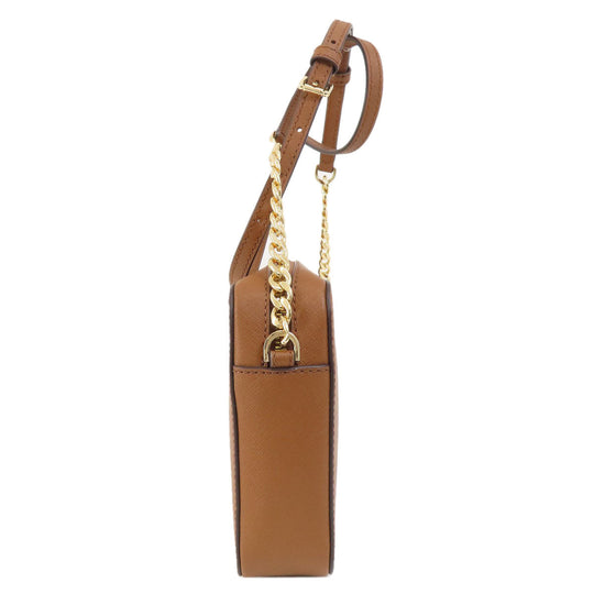 MICHAEL KORS Shoulder Bag PVC Ocher logo Women Used Authentic