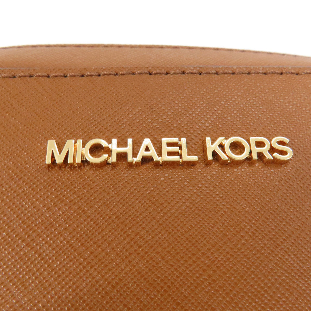 MICHAEL KORS Shoulder Bag PVC Ocher logo Women Used Authentic