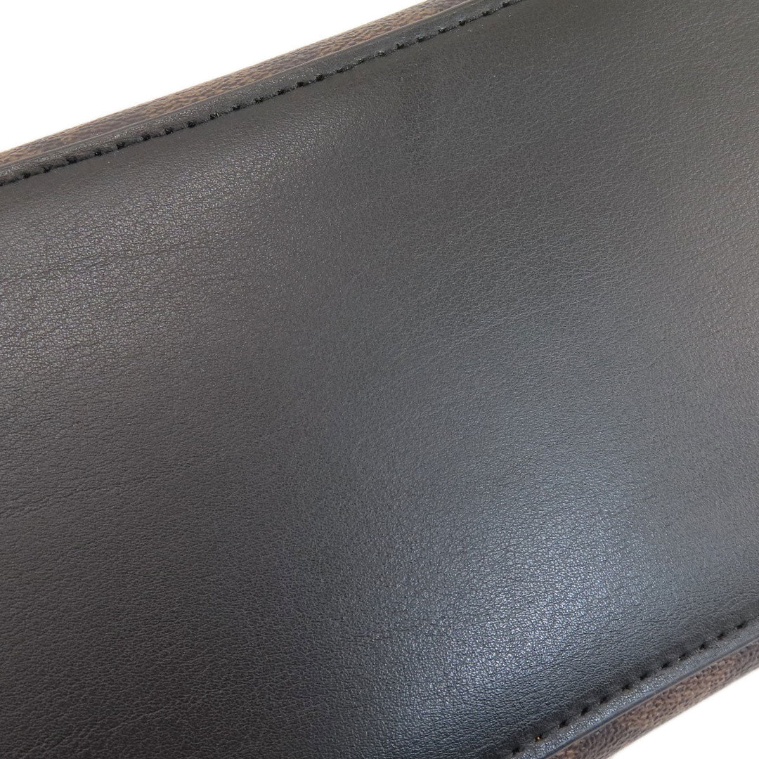 COACH Handbag F67026 PVC Brown Signature 2WAY Women Used Authentic