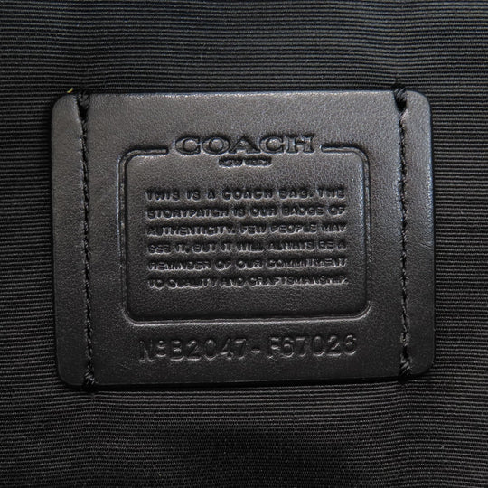 COACH Handbag F67026 PVC Brown Signature 2WAY Women Used Authentic