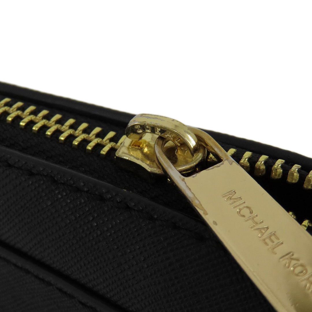 MICHAEL KORS Shoulder Bag PVC black logo Women Used Authentic