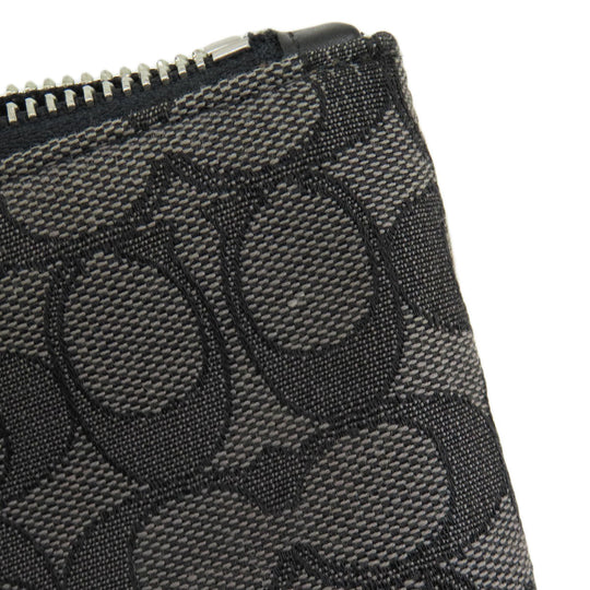 COACH Tote Bag F29958 canvas gray Signature Women Used Authentic