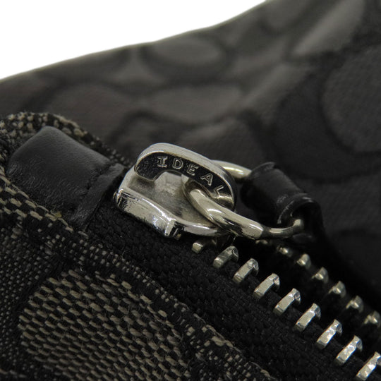 COACH Tote Bag F29958 canvas gray Signature Women Used Authentic