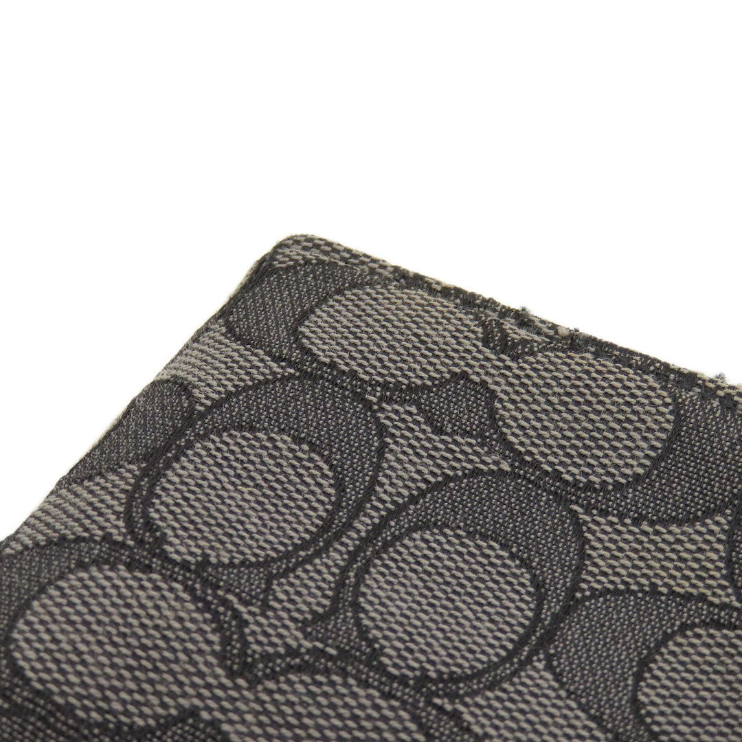 COACH Tote Bag F29958 canvas gray Signature Women Used Authentic