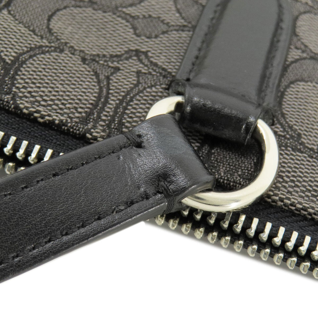 COACH Tote Bag F29958 canvas gray Signature Women Used Authentic