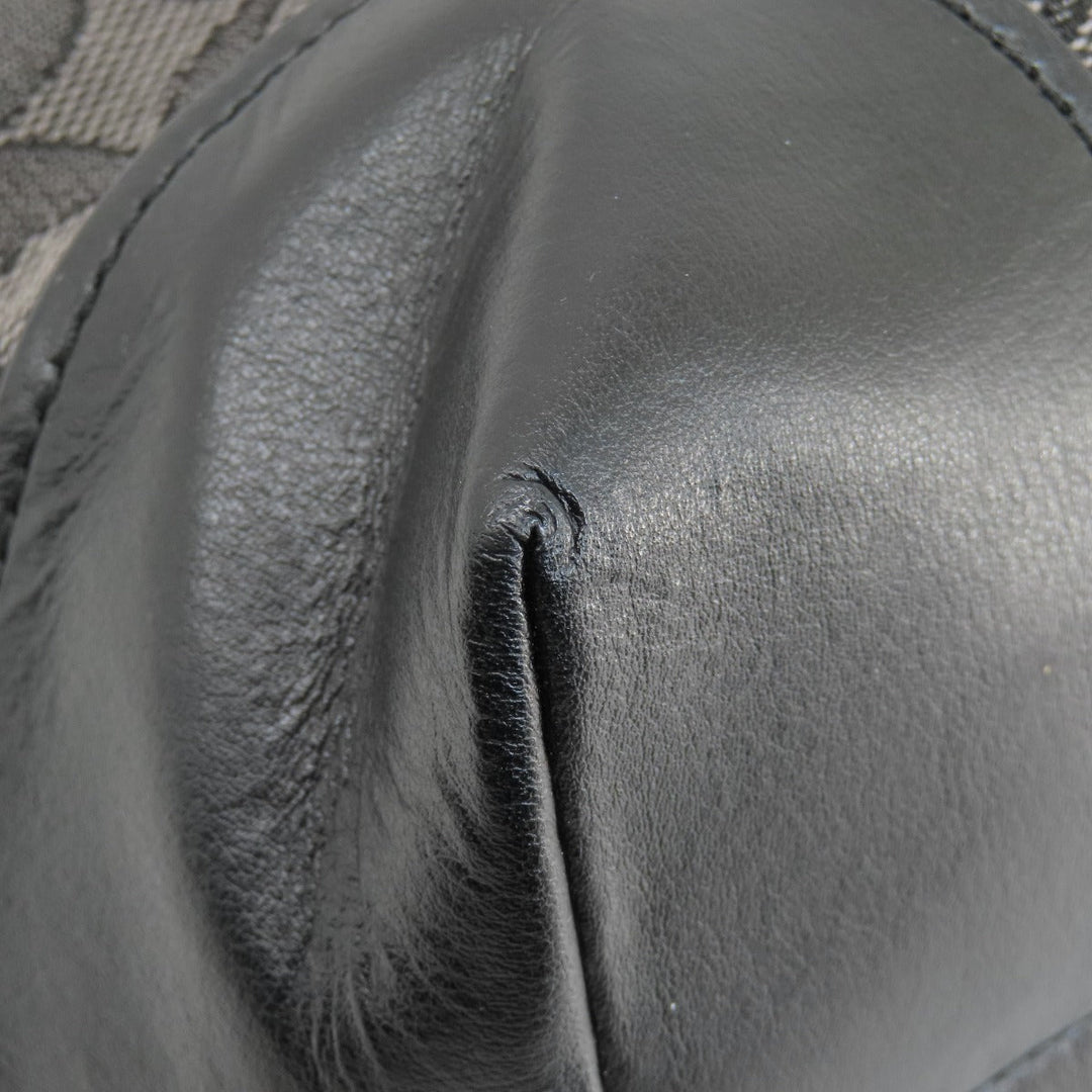 COACH Tote Bag F29958 canvas gray Signature Women Used Authentic